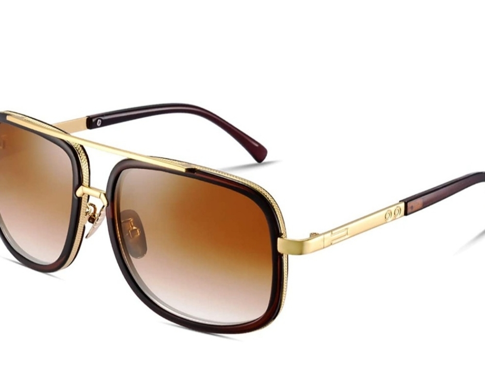 Eyerno Retro Aviator Sunglasses For Unisex